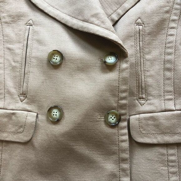 Loft size small double breasted camel colored jacket - Picture 3 of 9